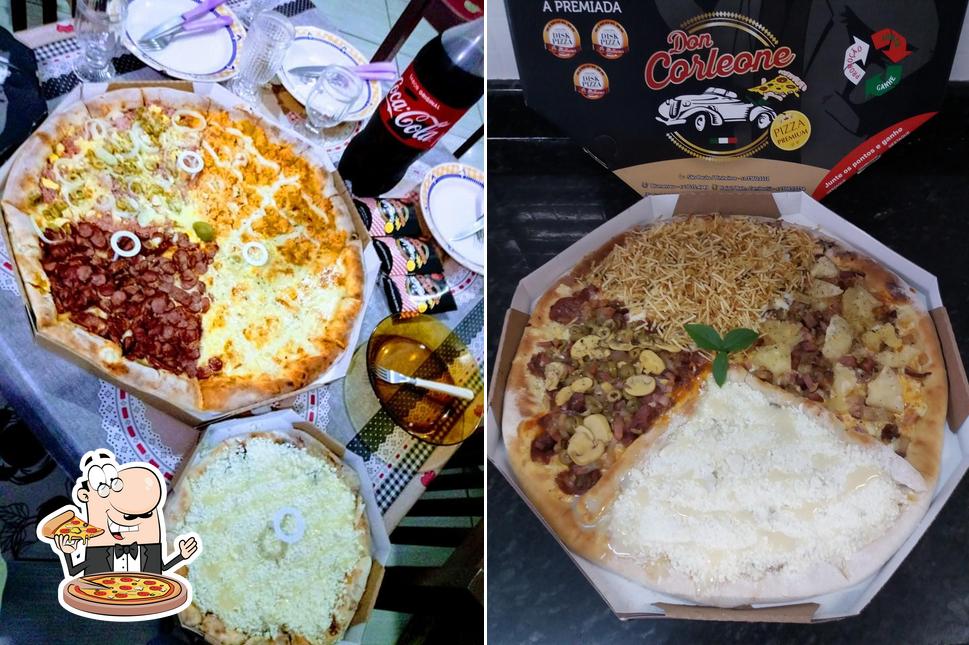 No Pizzaria Don Corleone, você pode desfrutar de pizza