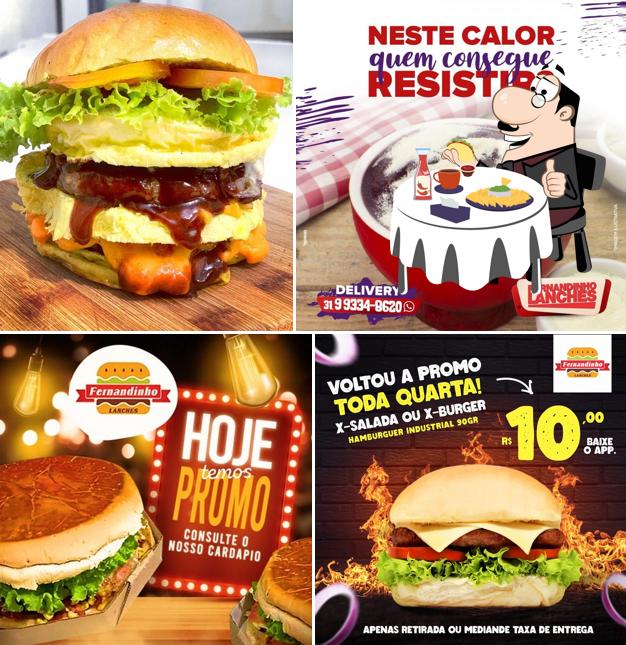 Hambúrguer em Fernandinho lanches