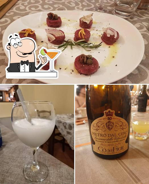 The photo of drink and food at Griglieria dal Griss