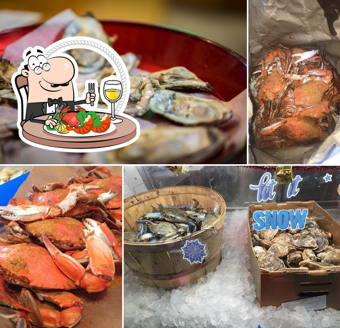 Попробуйте блюда с морепродуктами в "I Got Your Crabs Shellfish Market and Oyster Bar"
