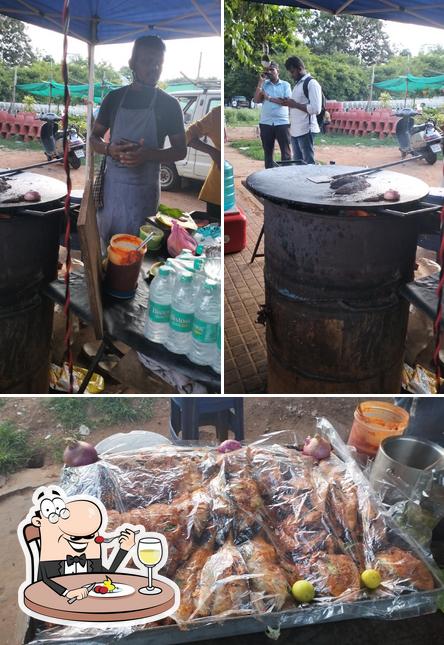 This is the picture showing food and exterior at Malnad tawa fish fry