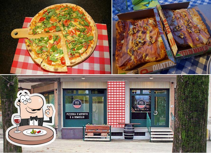 La cibo e interni del ristorante