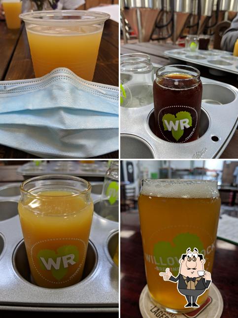 Order various drinks served at Willow Rock Brewing Company