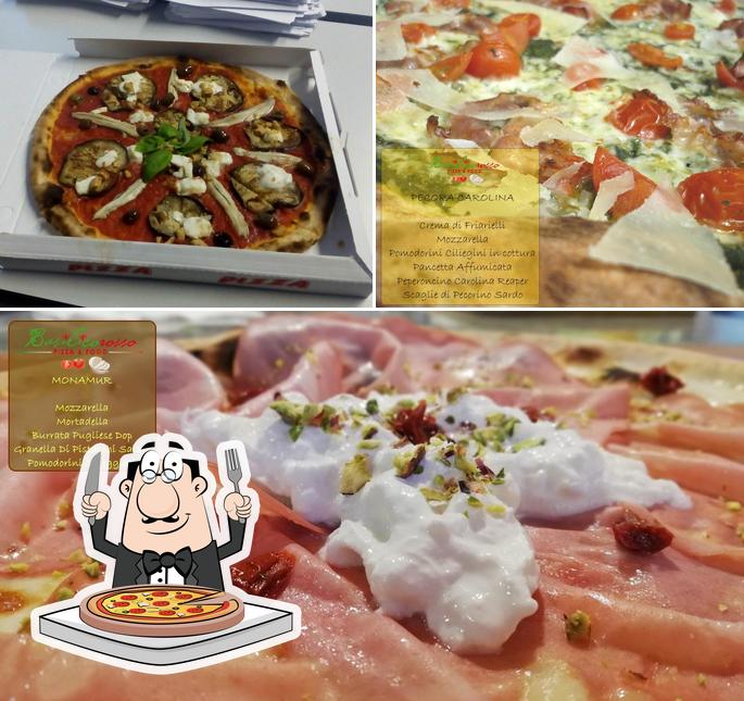 A Basilico Rosso, puoi assaggiare una bella pizza