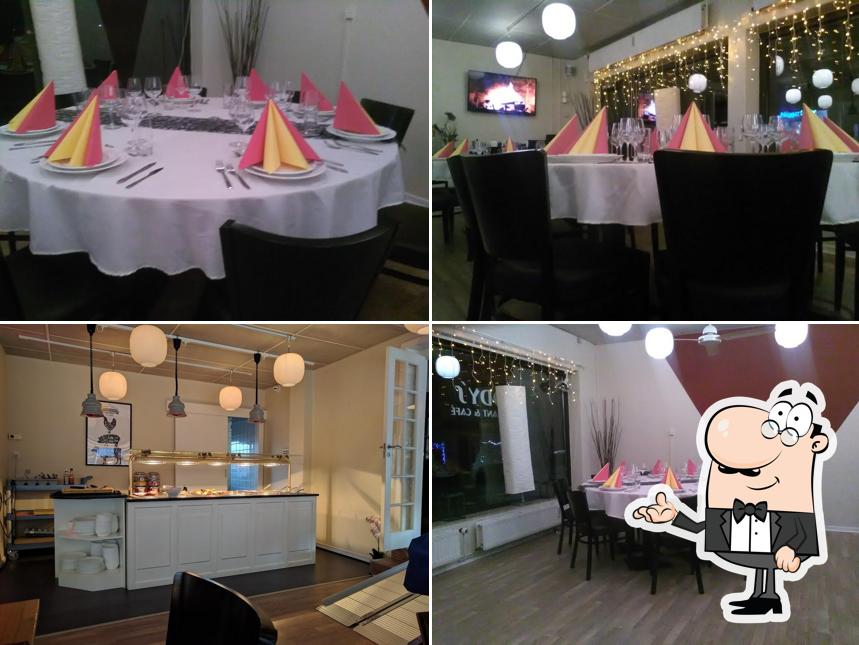 Installez-vous à l'une des tables de Daddy's