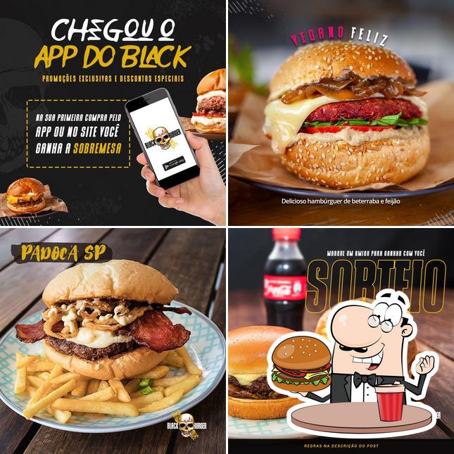 Experimente um hambúrguer no Black Burger