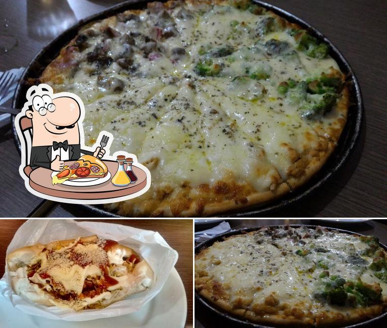 Escolha pizza no Baroni Lanches