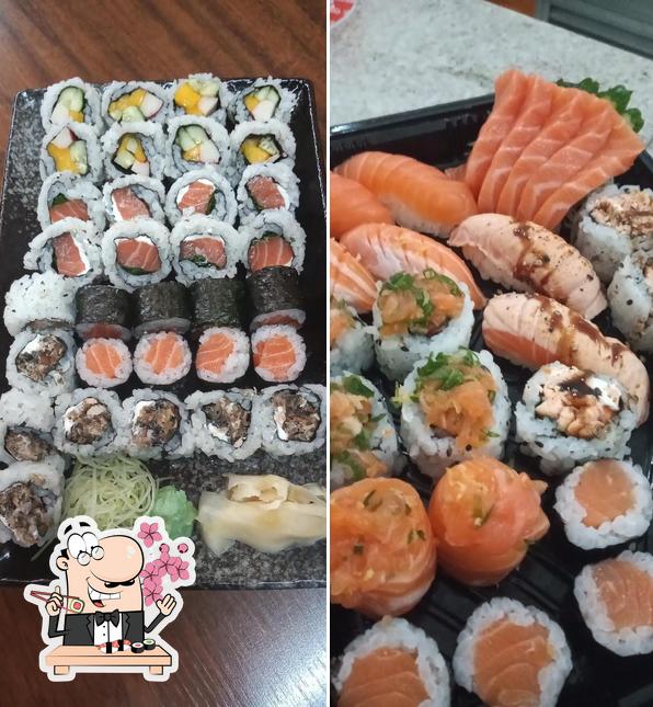 Peça diversas opções de sushi