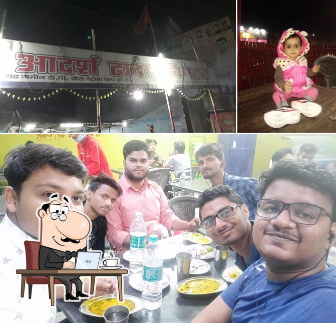 The interior of Adarsh Dhaba