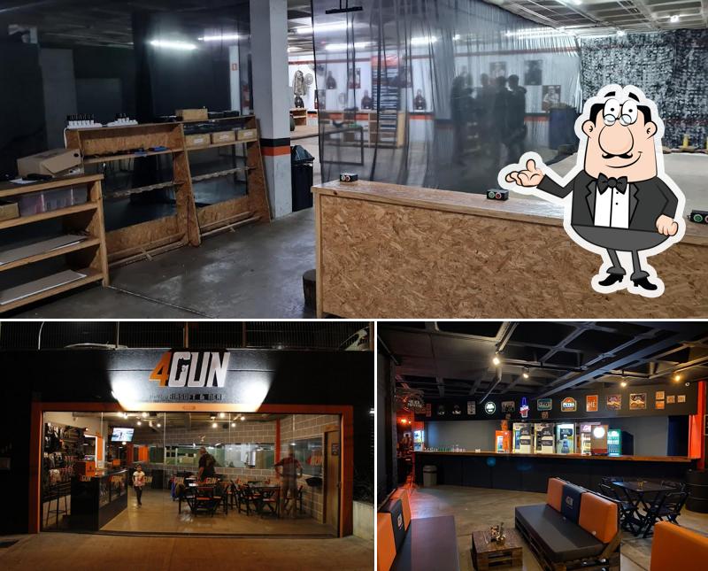 O interior do 4Gun Airsoft Rock Bar