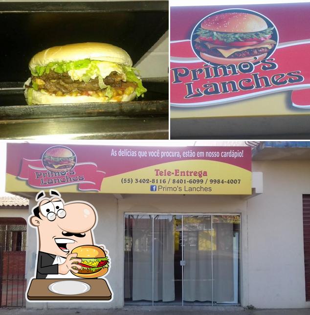 Hambúrguer em Primo's Lanches