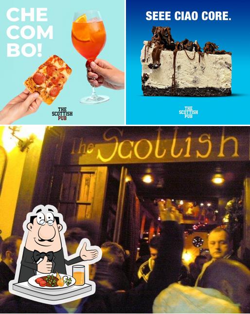 Tra le diverse cose da The Scottish si possono trovare la cibo e bancone da bar