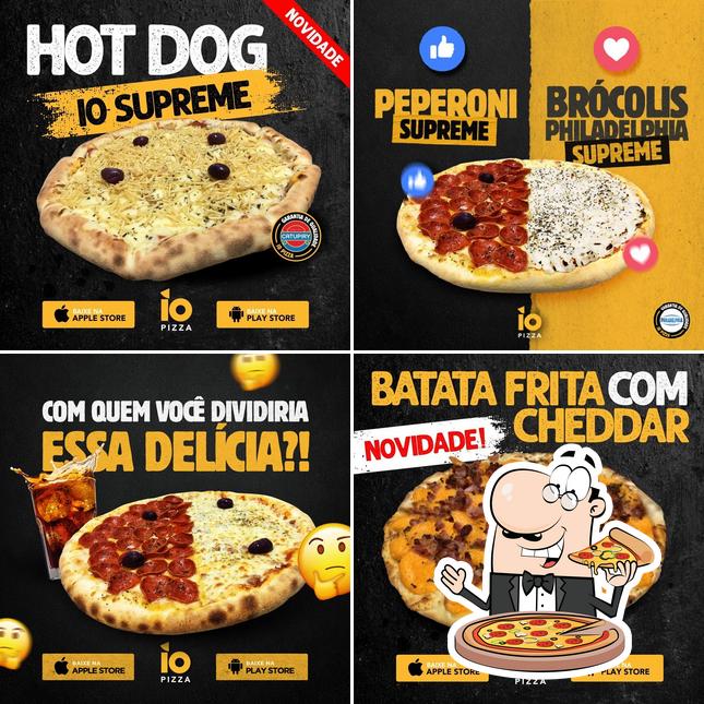 Peça pizza no IO Pizza