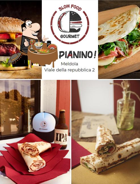 Cibo al Vai Pianino! Piadina Hamburger