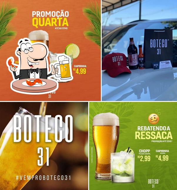 Boteco 31 fornece uma gama de cervejas