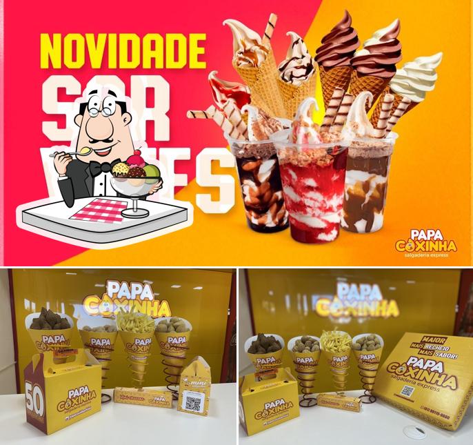 Papa coxinha Salgaderia Express - Unidade 2 oferece uma gama de sobremesas