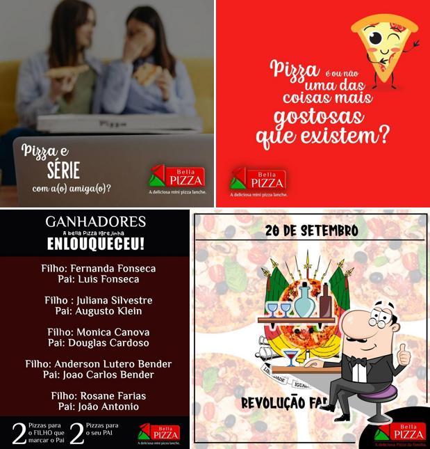 O interior do Bella Pizza