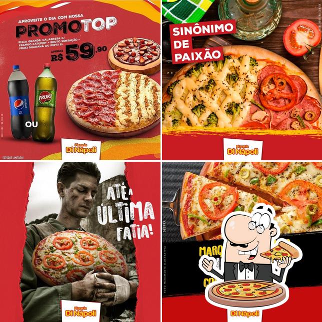 Consiga diferentes variedades de pizza