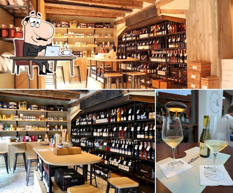 Gli interni di Kalice - Wine, Fine Food & More