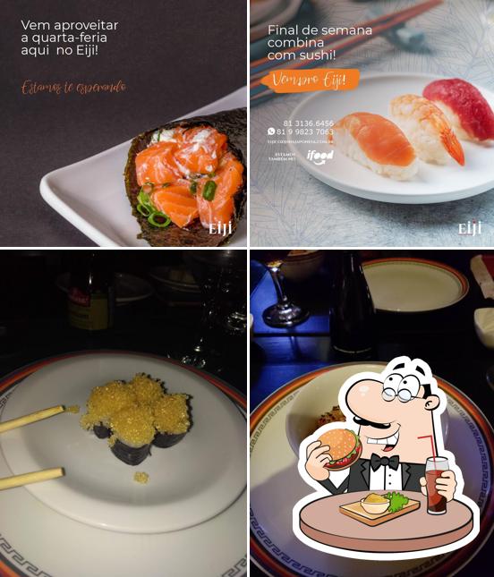 Experimente um hambúrguer no Eiji Cozinha Japonesa