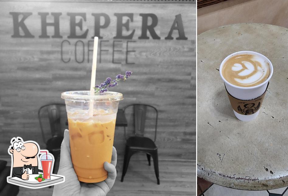 Enjoy a drink at Khepera Coffee