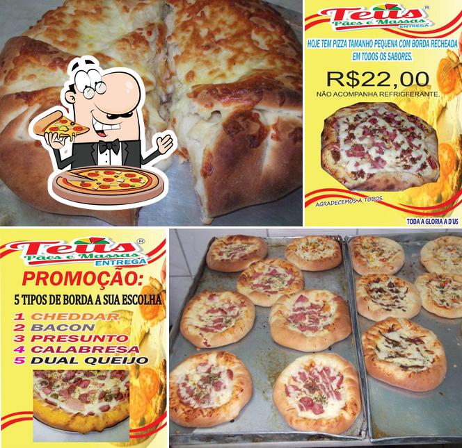 Consiga pizza no Teus pães e Massas