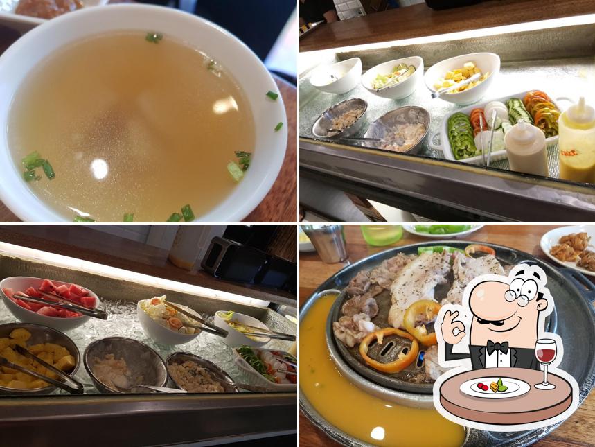 Food at Korean J Grill and Sushi