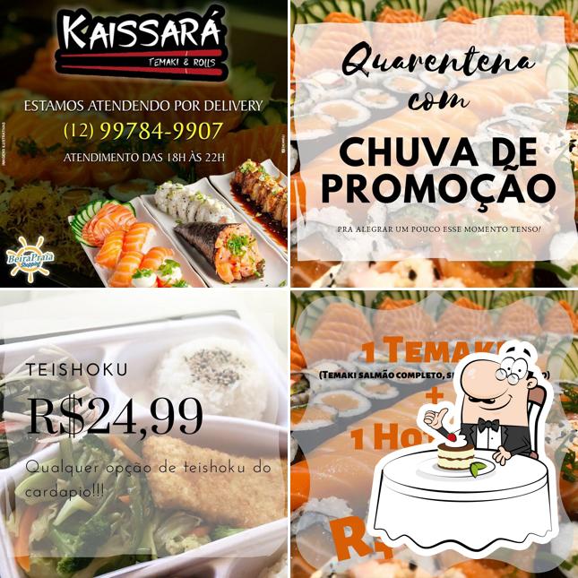 Kaissará Temaki & Rolls oferece uma gama de sobremesas