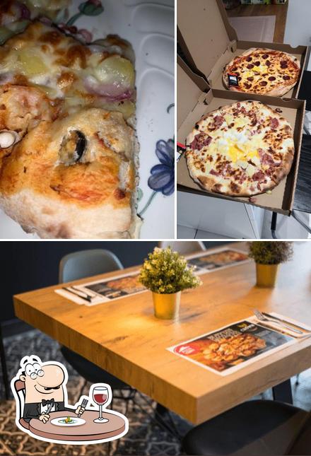 La photo de la nourriture et intérieur concernant Pizza c63