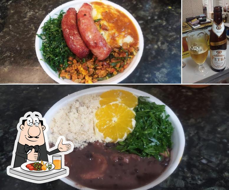Esta é a ilustração mostrando comida e álcool no Skina Bar e Restaurante