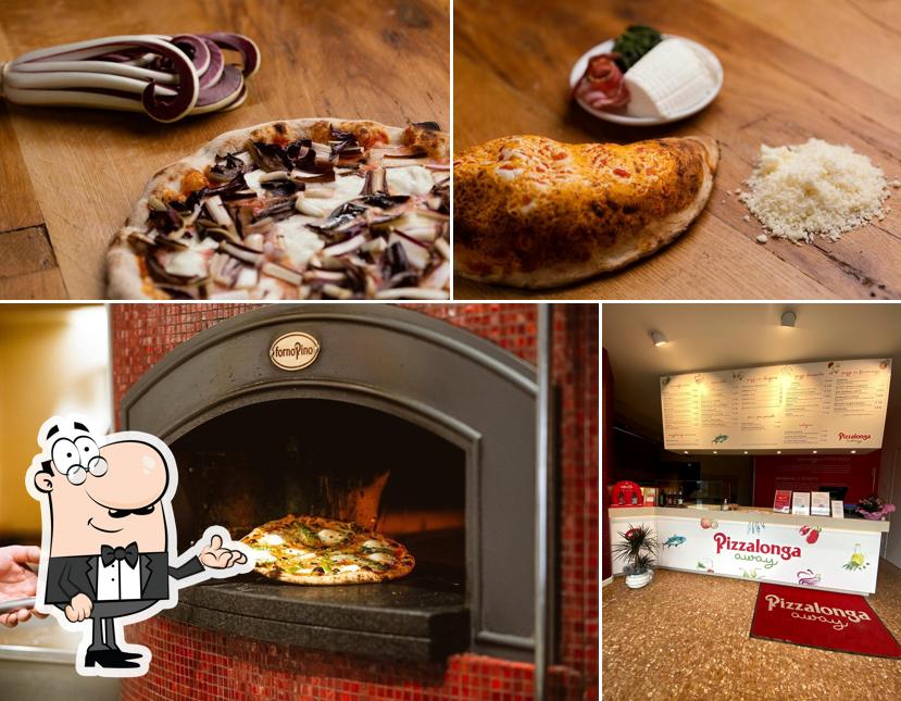 The photo of Pizzalonga Away Bassano del Grappa’s interior and food