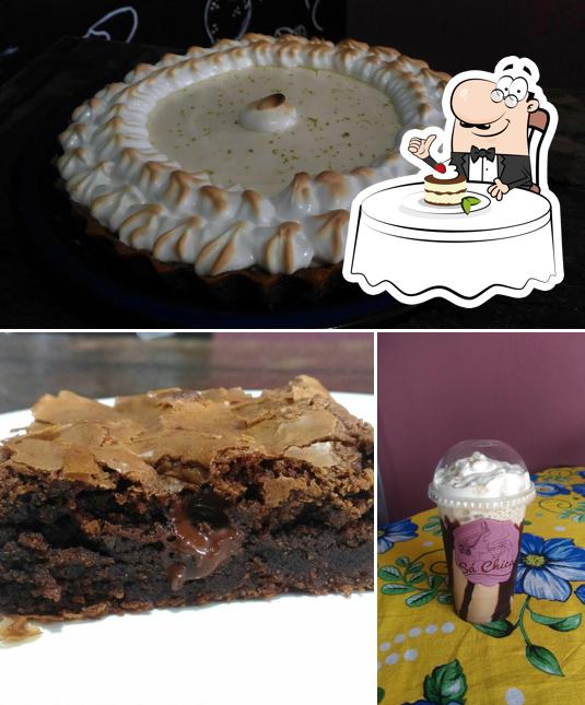 Sá Chica Café provê uma escolha de pratos doces