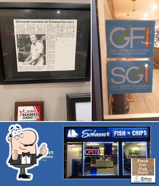 Schooner Fish & Chips in Oshawa Restaurant menu and reviews