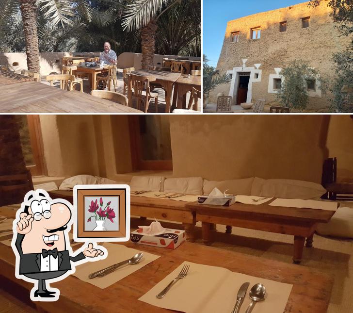 Among different things one can find interior and exterior at Siwa Shali Restaurant