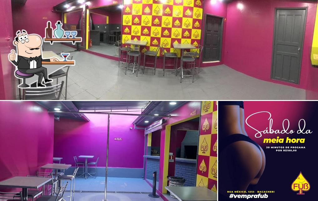 O interior do Fub bar executivo