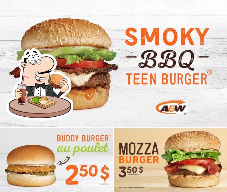 Faites-vous plaisir avec un hamburger à A&W Canada