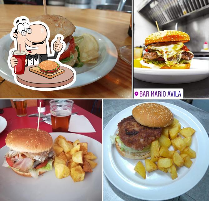 Try out a burger at Bar Mario