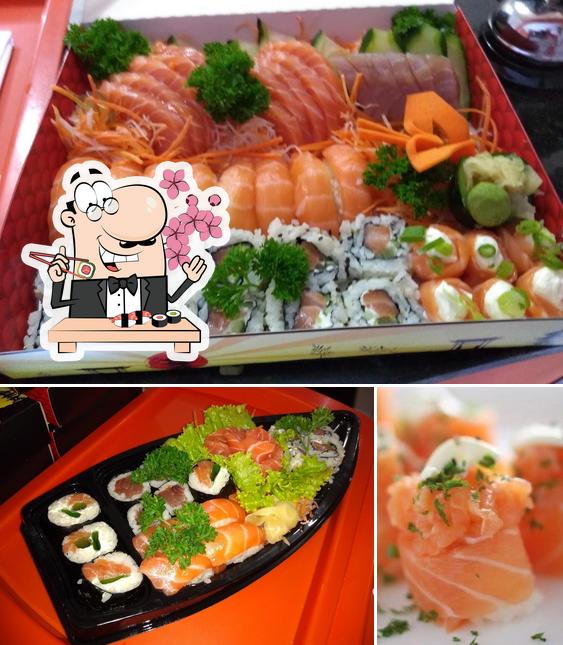 Escolha diversas opções de sushi