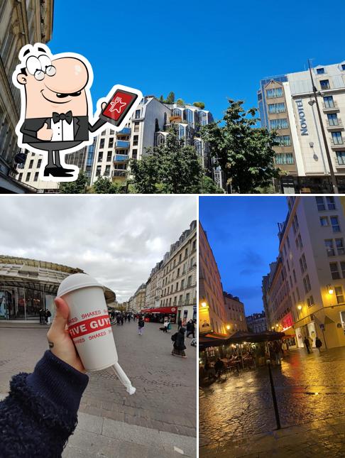 Jetez un coup d’œil à quoi ressemble Five Guys Paris Châtelet les Halles à l'extérieur