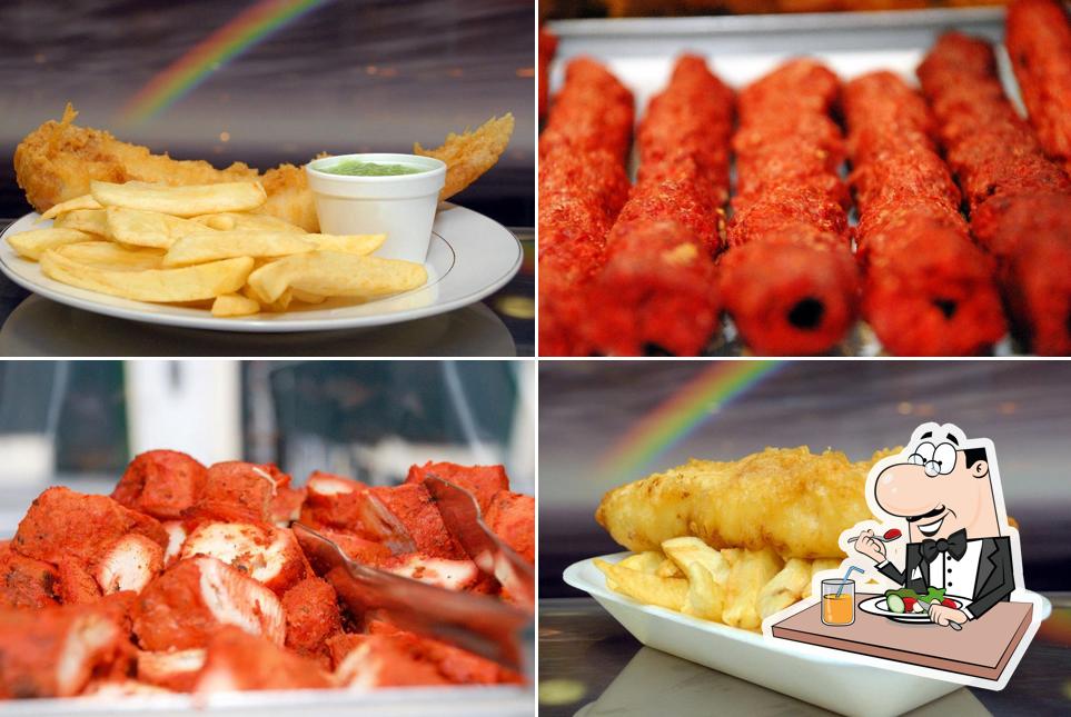 New Rainbow Fish Bar in Wednesbury Restaurant menu and reviews