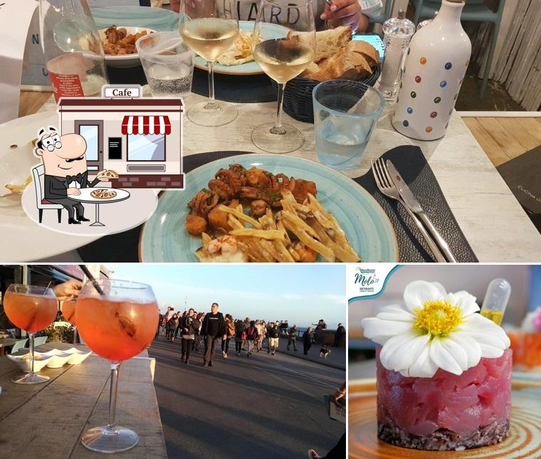 La immagine della esterno e cibo di Ristorante di Mare - Molo17