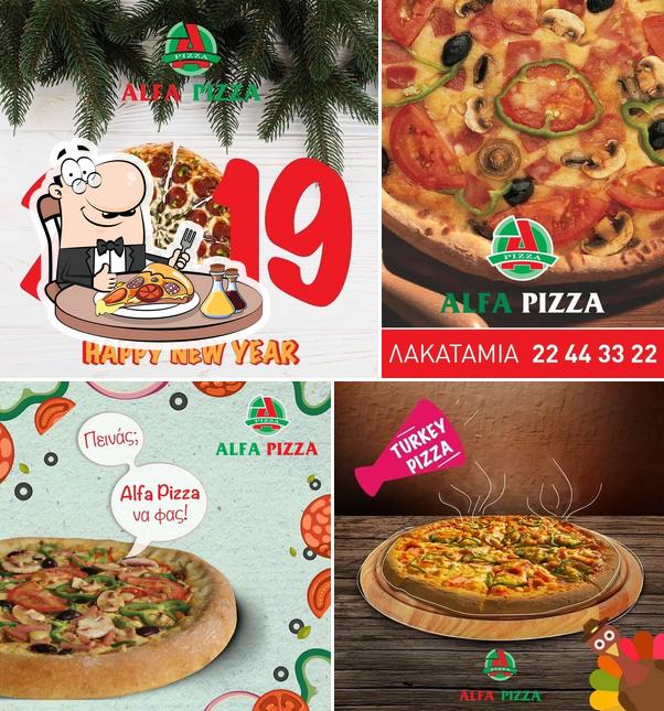 Commandez des pizzas à Alfa Pizza Lakatamia