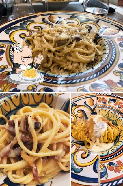 Spaghetti alla carbonara al Fave e Pecorino