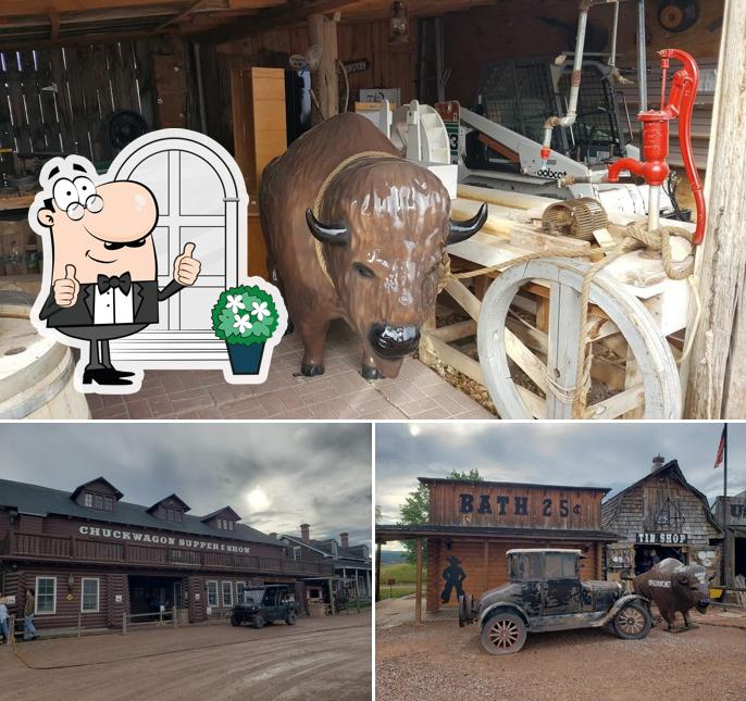 The exterior is an important feature of Fort Hays Chuckwagon Supper & Show