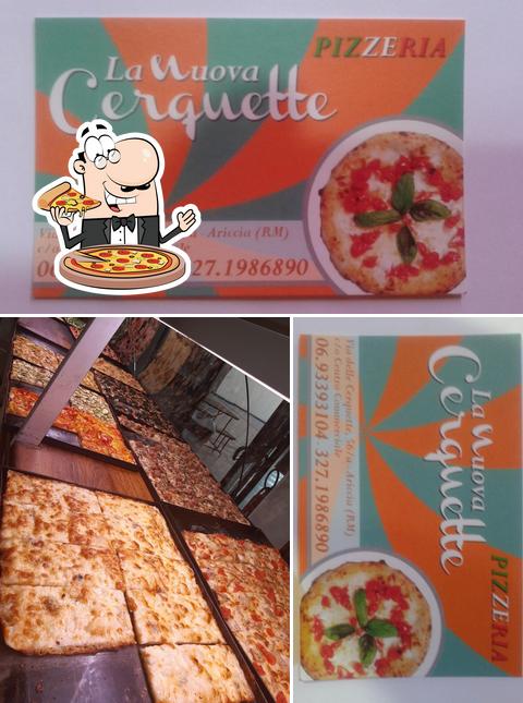 Probiert eine Pizza bei Pizzeria La Nuova Cerquette