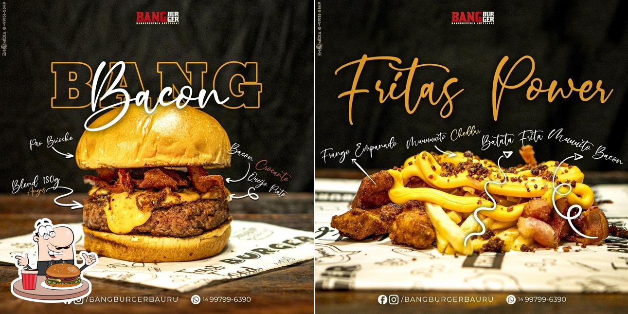 Os hambúrgueres do Bang burger irão saciar uma variedade de gostos