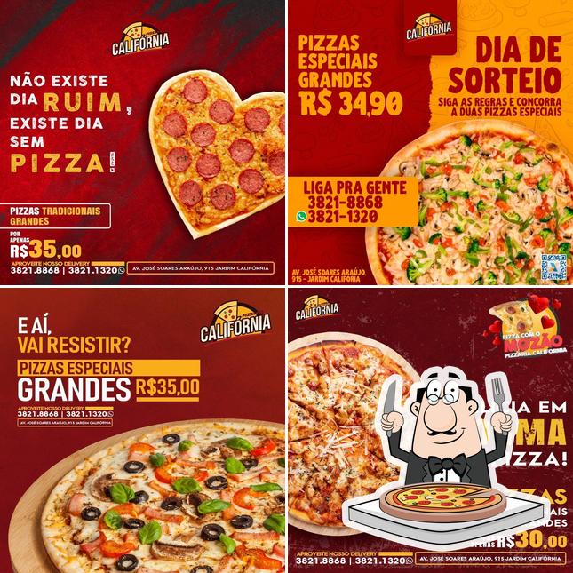 Peça pizza no Panificadora Califórnia