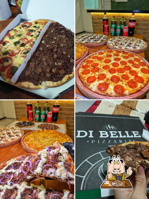 Experimente pizza no Di Belle Pizzaria