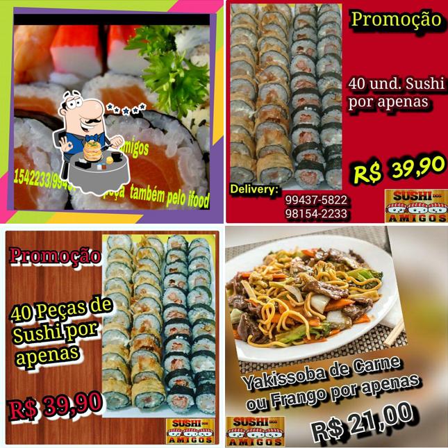 Comida em Sushi Dos Amigos