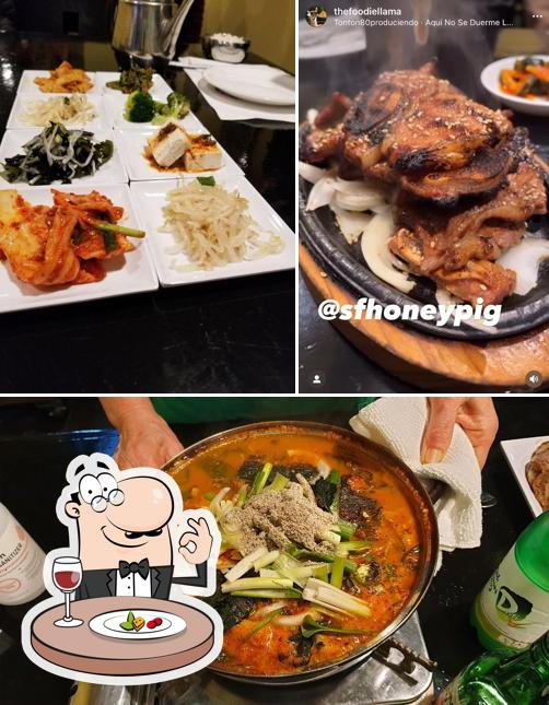 SF Honey Pig Korean BBQ Restaurant in San Francisco Restaurant menu